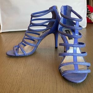 White House Black Market Purple High Heels